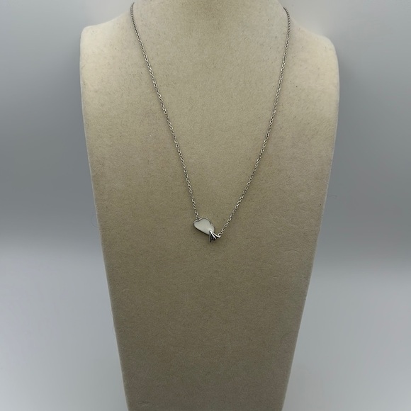 Dainty Silver 925 Cloud and Paper Airplane Pendant on Silver 925 Chain - Picture 2 of 15